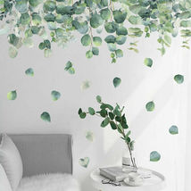 Green Foliage Leaves Botanical Wall Sticker Nursery Decor Decal Art Mural Gift - £29.88 GBP