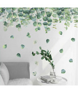 Green Foliage Leaves Botanical Wall Sticker Nursery Decor Decal Art Mura... - $742.38 MXN