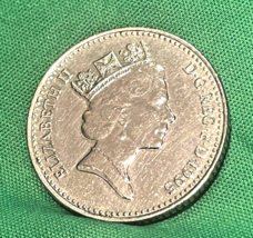 1995 Great Britain, 10 Pence, Kim 1995 Rampant Lion coin - $11.30