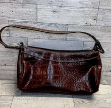 Liz Claiborne Crazy Horse Brown Handbag  *READ* - £7.12 GBP