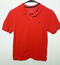 Nautica Boys Red Button-Up Polo , Size M (10/12) - $110.72 MXN