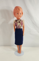 PMF Plastic Molded Arts Girl Doll 1950s 18&quot; Hong Kong Molded Hair Vtg - £30.98 GBP