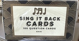 Sing It Back cards question card game Bell &amp; Curfew 2015 - $11.87