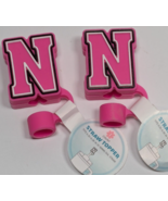 Lot of 2 Target Letter N Monogram Initial Straw Cover Topper Bullseye Pl... - $9.89