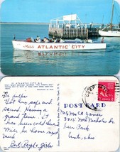 New Jersey Atlantic City Largest Passenger Boat Posted to OH VTG Postcard - £7.39 GBP