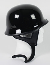 DOT Gloss Black German Motorcycle Helmet (XS - 3XL) - $68.95+