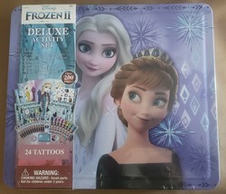 Frozen II Deluxe Activity Set with Tin Carrycase and Over 200 pieces - £15.07 GBP