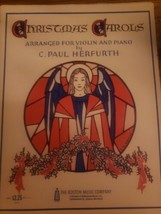 Christmas Carols arranged for Violin and Piano by C. Paul Herfurth 1973 ... - $12.16