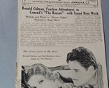 1929 Lowes Valencia Movie Vaudeville Program Newsletter LI NY Lily Damita - £21.86 GBP