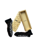 Wolford x GCDS 48070 Monogram Ankle Stretch Woven Socks Coca/Black ( S ) - £38.69 GBP