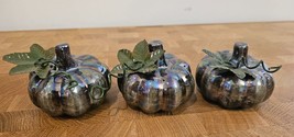 2003 Autumn Accents Ceramic Pumpkins by Jo-Ann Stores - Lot of 3 Pumpkins! - £15.86 GBP