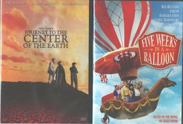 JULES VERNE&#39;S: Five Weeks in a Balloon+Journey to the Center Of Earth- NEW 2 DVD - £39.51 GBP