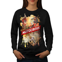 Wellcoda Motocross Drift Motocross Womens Sweatshirt - $36.10+