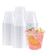 WELLIFE 9oz Clear Plastic Cups 200 Pack Disposable Party Glasses Wine Cold - $338.47 MXN
