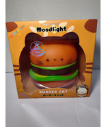Mimicoco Burger Cat Warm White Moodlight New Nightlight - NEW/SEALED - $16.82