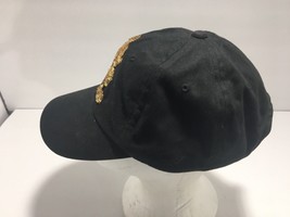 Disneyland Exclusive Mickey Mouse Black Baseball Hat Gold Sequins Adult Size  - $23.75
