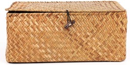 Yesland Handwoven Seagrass Rattan Storage Basket - 11.5&#39;&#39; X 7.5&#39;&#39; X 5&#39;&#39; - Brown - £30.46 GBP