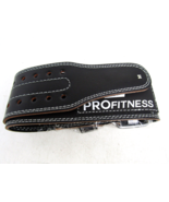 PROfitness Leather Weight Lifting Belt - 5mm Thick - Size M - Black - NEW - £31.54 GBP
