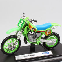 1/18 Scale Honda CR250R #2 Race Dirt Bike Diecast Toy Motocross Model Mo... - £23.18 GBP