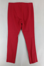 Who What Wear Sz 8 Women&#39;s Slim Red Business Pants Mid-Rise Skinny Ankle... - £10.42 GBP