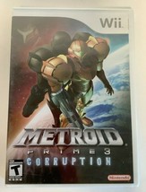 NEW Metroid Prime 3: Corruption Nintendo Wii 2007 Video Game action adventure - £55.35 GBP