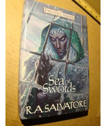 SEA OF SWORDS R.A. SALVATORE HARDBACK 1ST EDITION &amp; PRINT DUNGEONS DRAGO... - £4.94 GBP