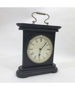 Wood Retro Style Shelf Clock 11 x 10 x 3.5 inches plus the top handle - $18.80