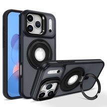 Generic Case For iPhone 17 (Color: Black) Magnetic Silicone Grip Ring Ha... - $46.29