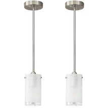 1-Light Mini Pendant Light Fixtures, Modern Chandelier Hanging Ceiling Light Wit - £65.58 GBP