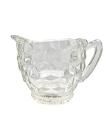 Vintage Pressed Glass Faceted Cream Pitcher 4 x 3 - £5.24 GBP
