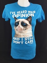 Grumpy Cat Juniors T-shirt I&#39;ve Heard Your Opinion And I Still Don&#39;t Car... - £9.70 GBP