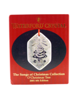 WATERFORD CRYSTAL SONGS OF CHRISTMAS COLLECTION O&#39;CHRISTMAS TREE 2001 6T... - $458.41 MXN