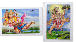 2 x India Lord Hanuman Bajrangabali Hindu Religious Original Post Card Postcards - £6.00 GBP