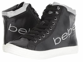 Bebe Size 7 M DAYRA Black Sneakers New Womens Shoes - £84.88 GBP