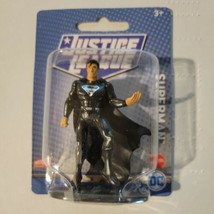 Superman 3&quot; (Black Costume) Figurine 2020 DC Justice League Mattel Mini Act Fig - £5.57 GBP