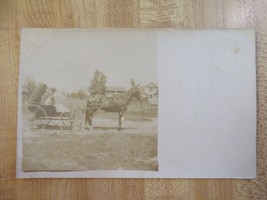 RPPC Horse Drawn Carriage Real Photo postcard (B425) - £9.58 GBP