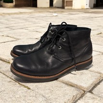 UGG 1018516 Dagmann Chuka Black Smooth Leather Boots Men’s Size US 9.5 M - $49.49