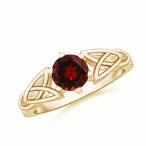 Authenticity Guarantee

Solitaire Round Garnet Celtic Knot Ring in 14K Yellow... - £415.26 GBP