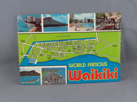 Vintage Postcard - Waikiki Map Postcard - Dexter Press - $15.00