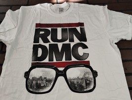 RUN DMC - 2020 Glasses NYC Distressed Licensed White T-shirt ~Never Worn~ 2XL - £29.72 GBP
