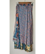 Indian Sari Wrap Skirt Handmade S439 - $24.69 CAD
