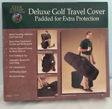 Golf Travel Bag Club Champ Deluxe Golf Travel Cover Padded Bag Carrier Strap - £23.15 GBP