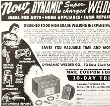 1947 Dynamic Welder Co Welding Machine Advertisement Vintage Metalworkin... - $385.41 MXN