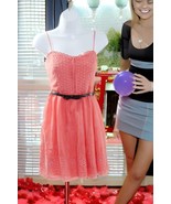 City Studios Missy Lace A line Dress Size 1 Orange - $27.14 CAD