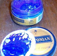 1 Jar VIOLET Color 161 Boot &amp; Shoe CREAM POLISH Conditioner Leather MELT... - $39.66