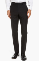 Ted Baker London Black Jefferson Flat Front Solid Wool Dress Pants Size 38R $248 - £59.01 GBP