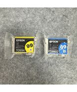 Epson T0992 T0994 99 Yellow &amp; Cyan Cartridge Ink Lot of 2 - $19.99