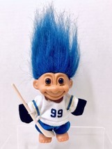 Russ Vintage 1992 Hockey Troll #99 Wayne Gretzky Blue Hair Brown Eyes Rare Doll - £12.05 GBP
