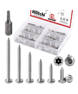 210 Pcs #6 Stainless Steel Security Torx Sheet Metal Screw Assortment Kit - $22.74