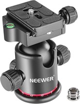 Neewer Tripod Ball Head 360° Panoramic All Metal, 1/4&quot; Screw 3/8&quot;, Camcorder. - £37.51 GBP